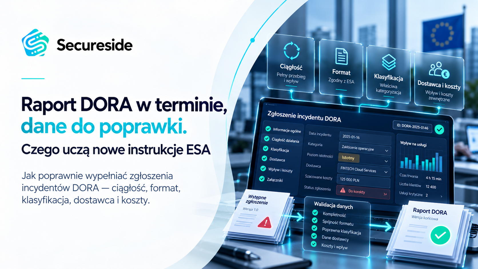 Raport DORA w terminie, dane do poprawki